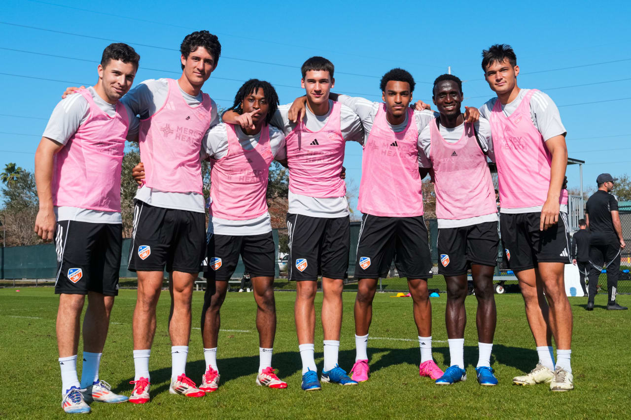 CLEARWATER, FLORIDA - FEBRUARY 6: FC Cincinnati during preseason training on February 6, 2025 at Walter Campbell Sports Park in Clearwater, Florida.