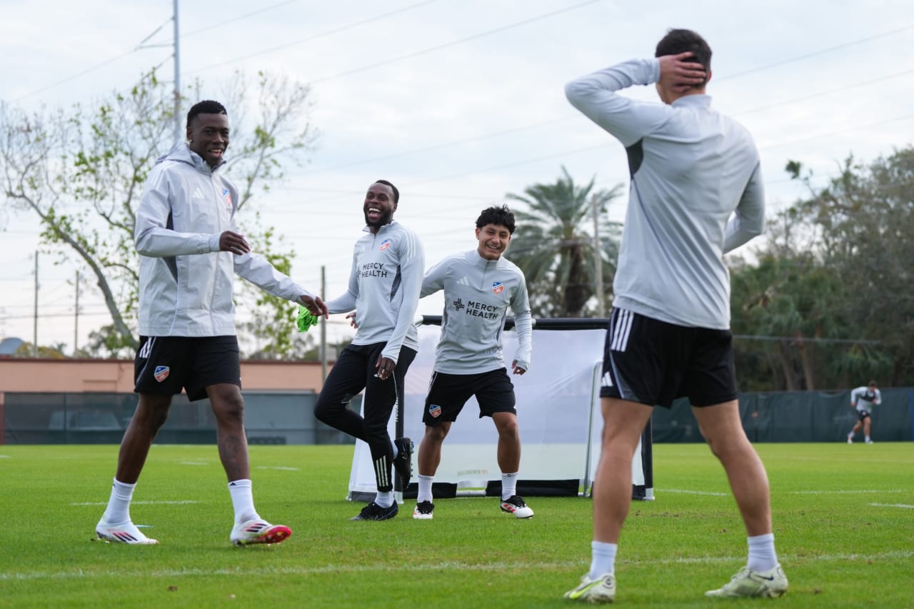 CLEARWATER, FLORIDA - JANUARY 20: FC Cincinnati during preseason training on January 20, 2025 in Clearwater, Florida.