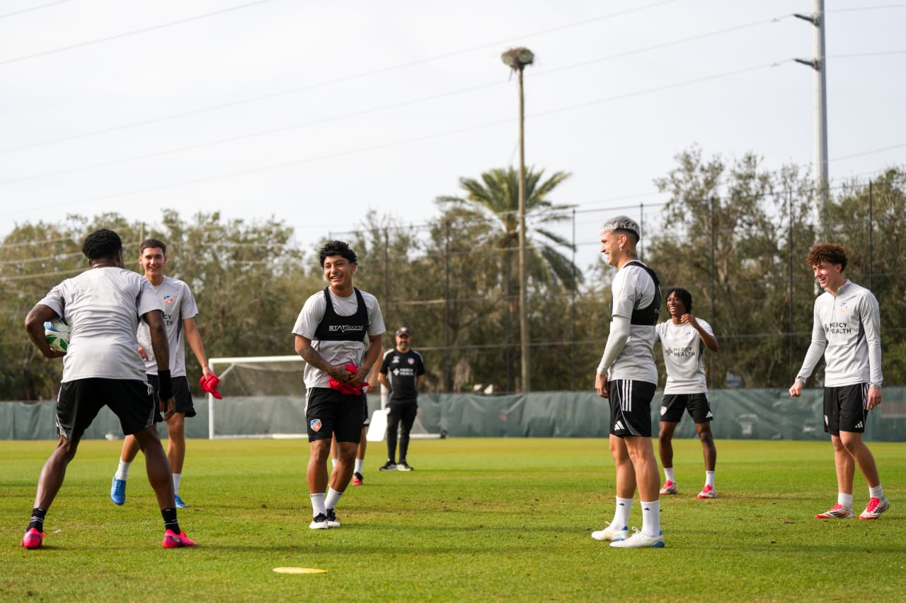 CLEARWATER, FLORIDA - JANUARY 29: FC Cincinnati during preseason training on January 29, 2025 in Clearwater, Florida.