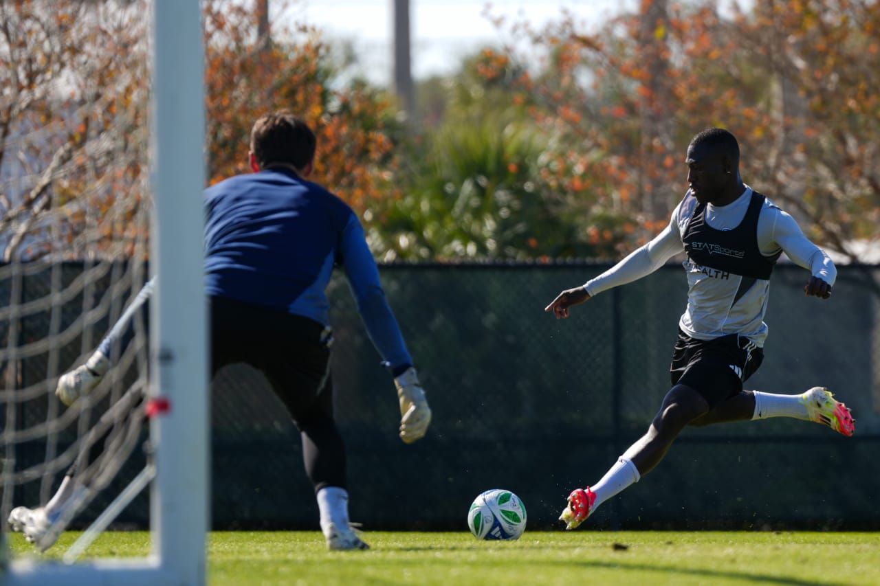 CLEARWATER, FLORIDA - JANUARY 26: FC Cincinnati during preseason training on January 26, 2025 in Clearwater, Florida.