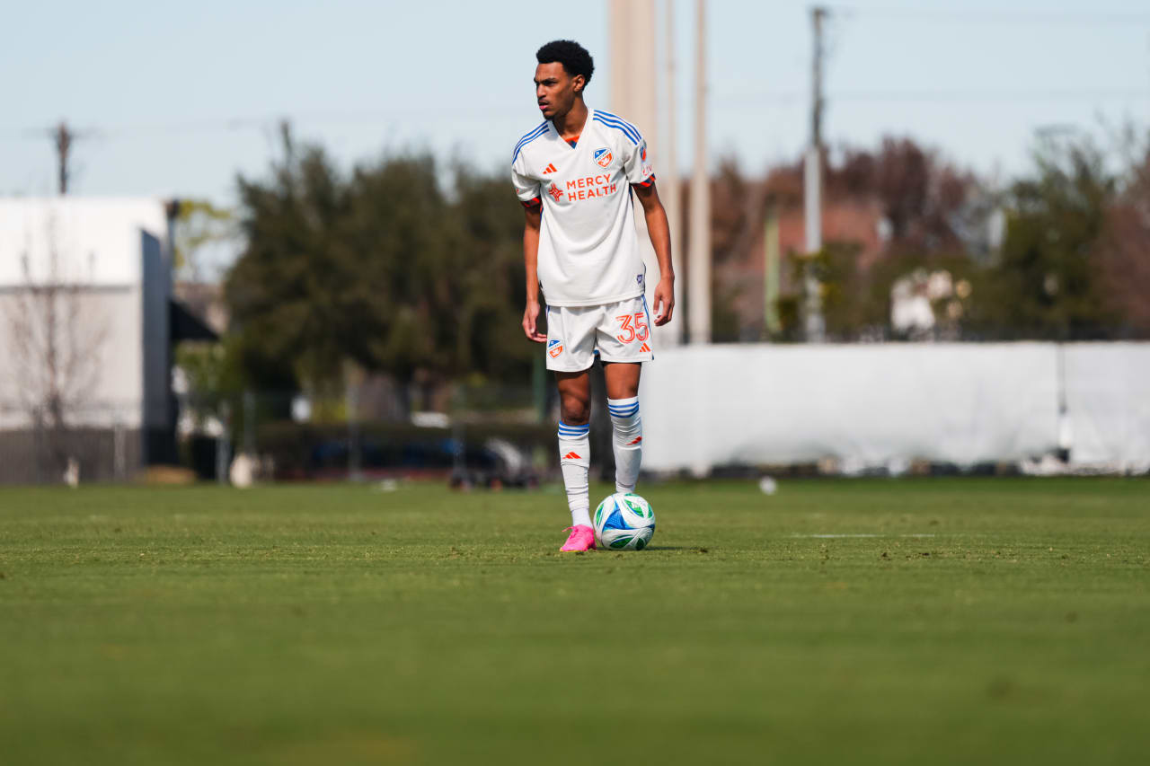 TAMPA, FLORIDA - JANUARY 24: FC Cincinnati against CF Montréal on January 24, 2025 at the Tampa Bay Rowdies Training Complex in Tampa, Florida.
