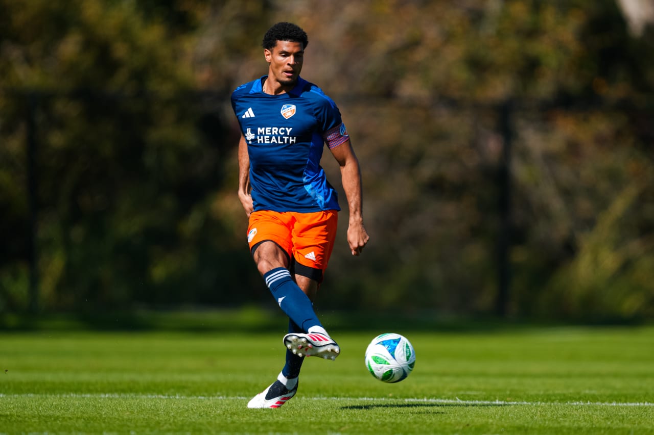 CLEARWATER, FLORIDA - JANUARY 30: FC Cincinnati against Houston Dynamo FC on January 30, 2025 at Joe DiMaggio Sports Complex in Clearwater, Florida.