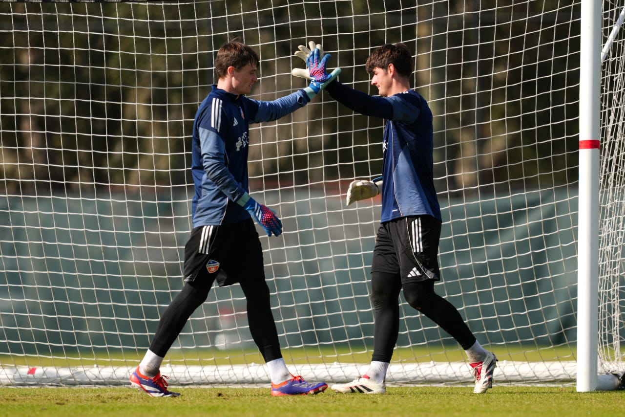 CLEARWATER, FLORIDA - JANUARY 28: FC Cincinnati during preseason training on January 28, 2025 in Clearwater, Florida.