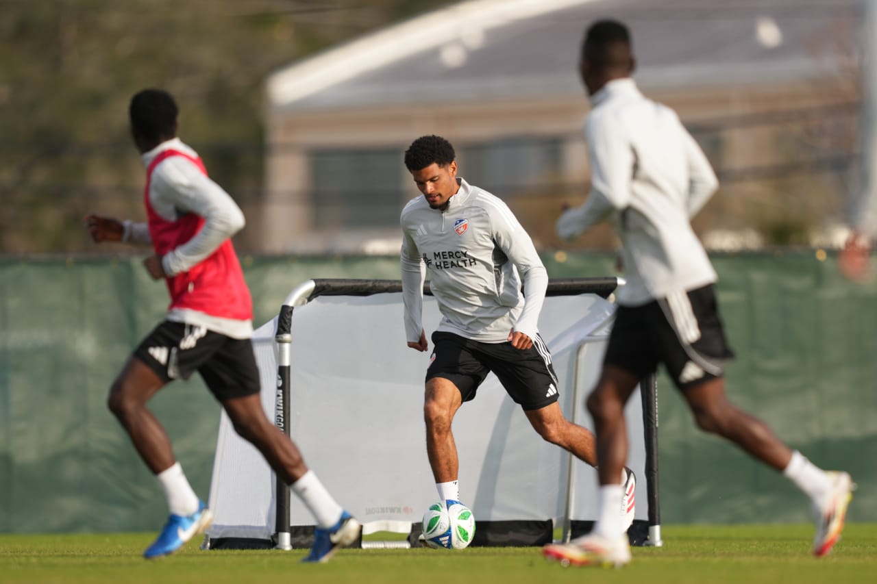 CLEARWATER, FLORIDA - JANUARY 28: FC Cincinnati during preseason training on January 28, 2025 in Clearwater, Florida.