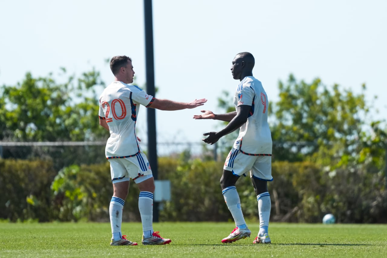 BRADENTON, FLORIDA - FEBRUARY 12: FC Cincinnati during a preseason match against Atlanta United FC on February 12, 2025 at IMG Academy in Bradenton, Florida.