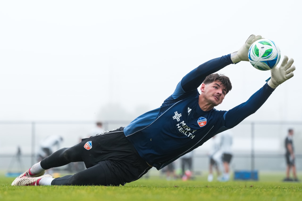 CLEARWATER, FLORIDA - FEBRUARY 4: FC Cincinnati during preseason training on February 4, 2025 at Walter Campbell Sports Park in Clearwater, Florida.
