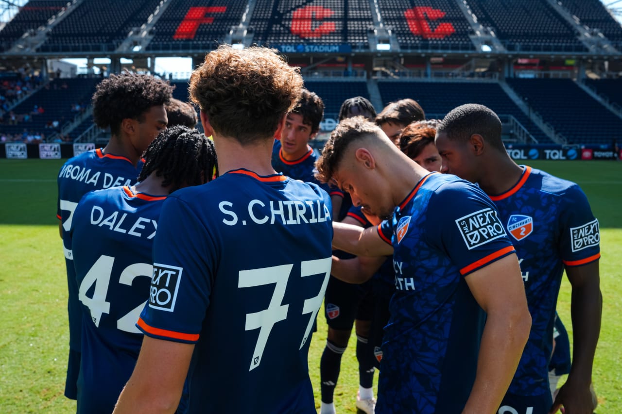 CINCINNATI, OHIO - OCTOBER 6: FC Cincinnati 2 against Orlando City B on October 6, 2024 at TQL Stadium in Cincinnati, Ohio.