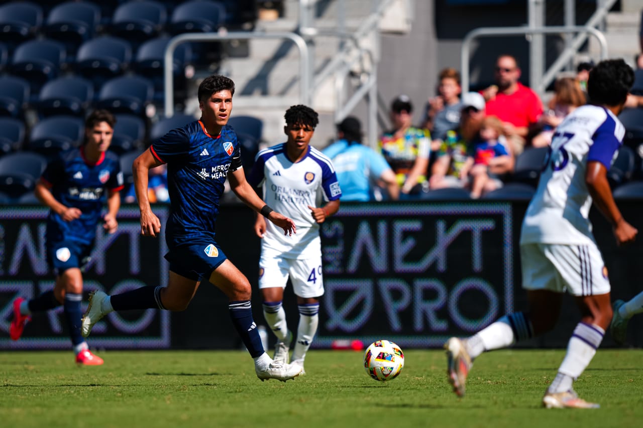 CINCINNATI, OHIO - OCTOBER 6: FC Cincinnati 2 against Orlando City B on October 6, 2024 at TQL Stadium in Cincinnati, Ohio.
