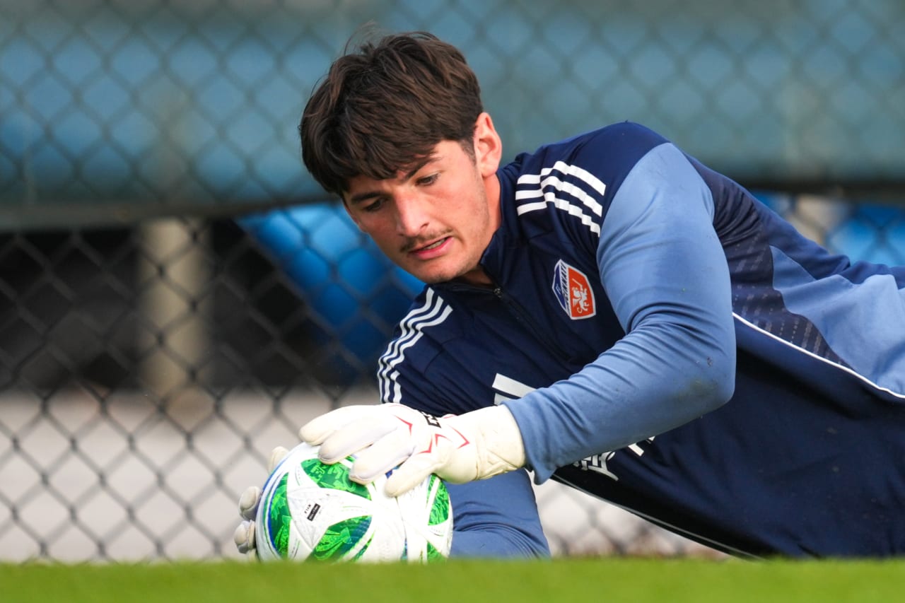 CLEARWATER, FLORIDA - JANUARY 28: FC Cincinnati during preseason training on January 28, 2025 in Clearwater, Florida.