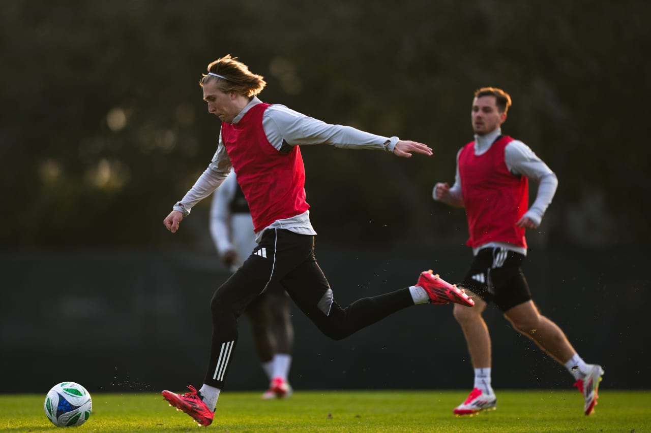 CLEARWATER, FLORIDA - JANUARY 20: FC Cincinnati during preseason training on January 20, 2025 in Clearwater, Florida.