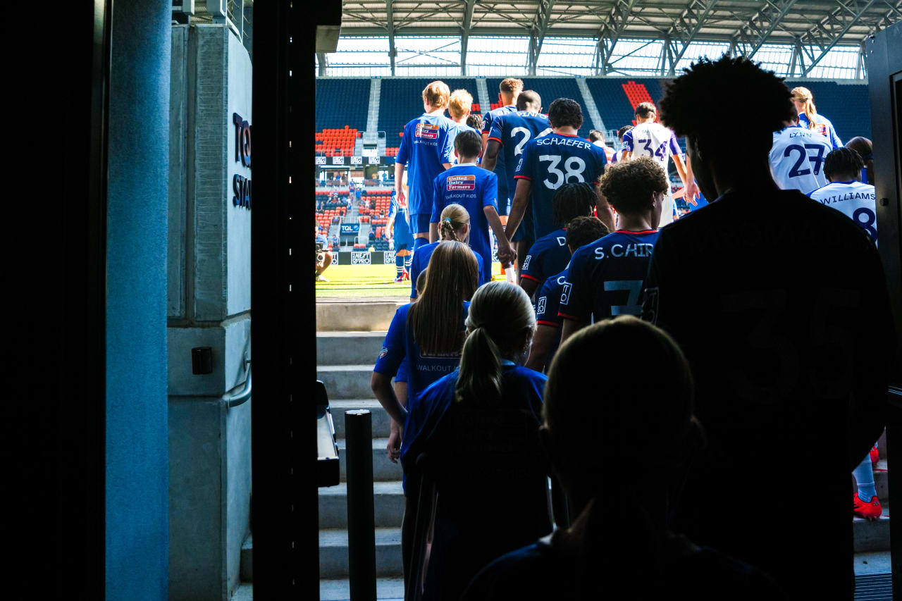 CINCINNATI, OHIO - OCTOBER 6: FC Cincinnati 2 against Orlando City B on October 6, 2024 at TQL Stadium in Cincinnati, Ohio.
