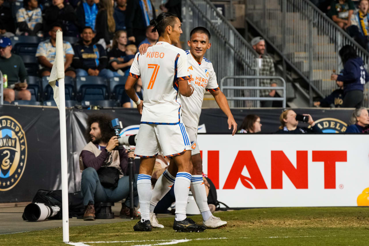 CHESTER, PENNSYLVANIA - OCTOBER 19: Philadelphia Union against FC Cincinnati on October 19, 2024 at Subaru Park in Chester, Pennsylvania.