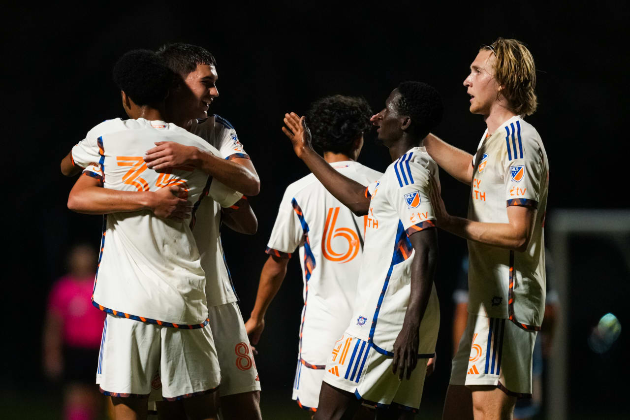 CLEARWATER, FLORIDA - FEBRUARY 7: FC Cincinnati during a preseason match against Philadelphia Union on February 7, 2025 at Joe DiMaggio Sports Complex in Clearwater, Florida.