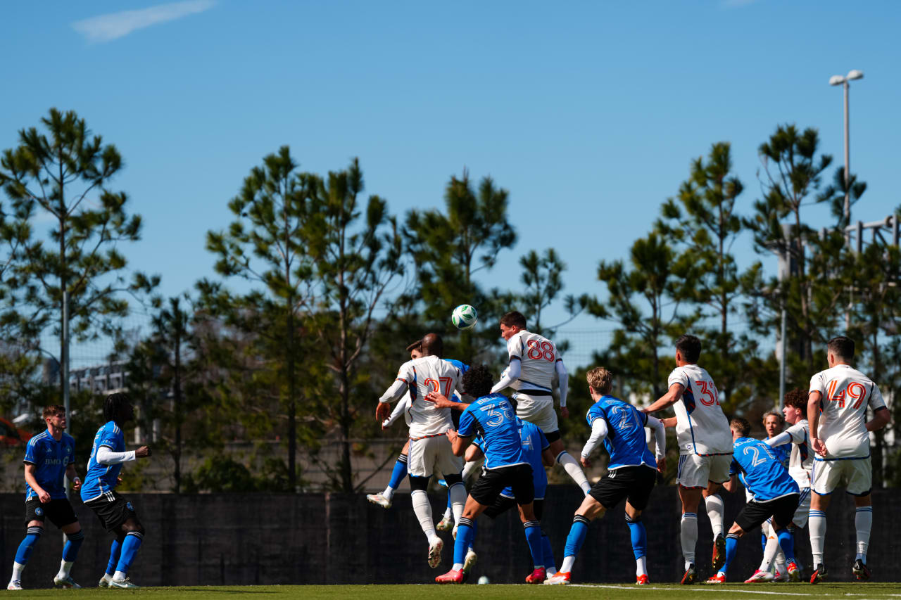 TAMPA, FLORIDA - JANUARY 24: FC Cincinnati against CF Montréal on January 24, 2025 at the Tampa Bay Rowdies Training Complex in Tampa, Florida.