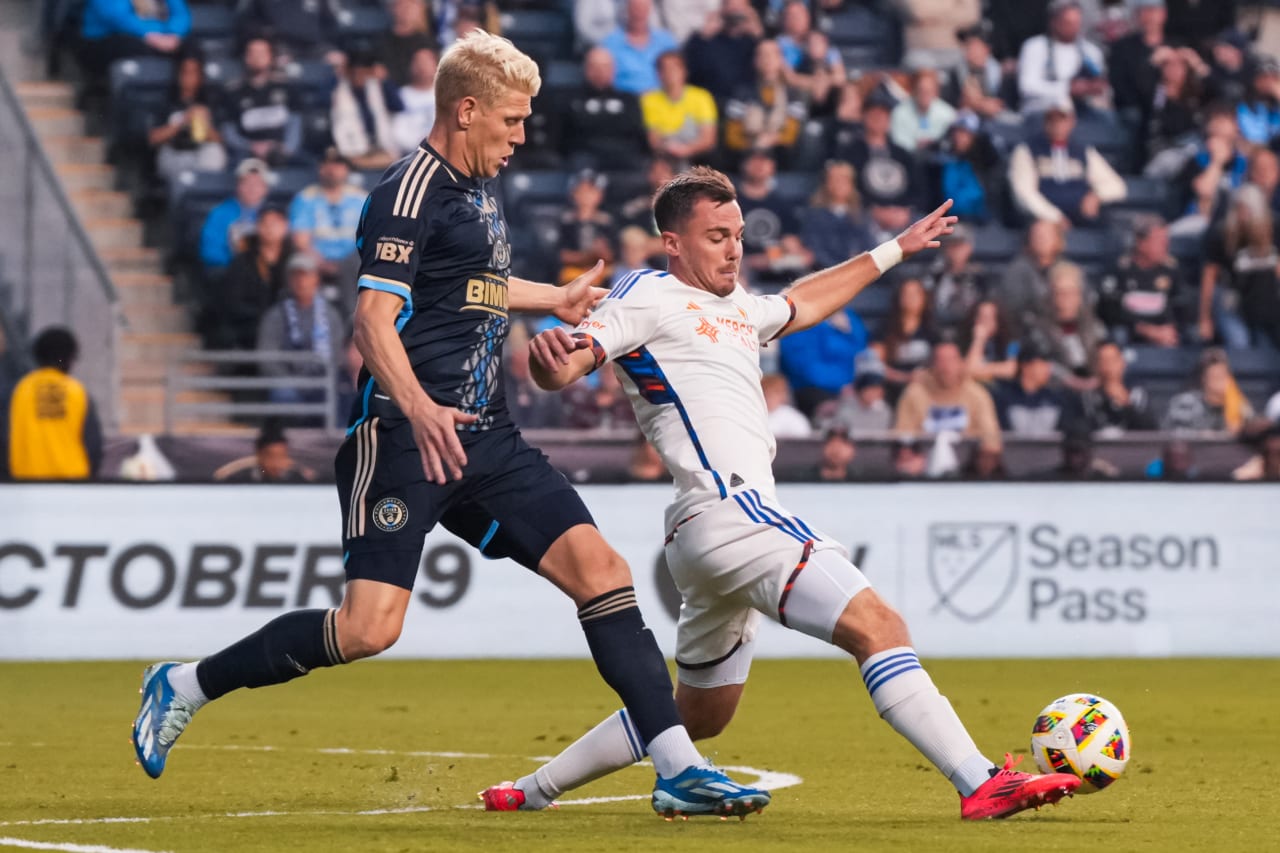 CHESTER, PENNSYLVANIA - OCTOBER 19: Philadelphia Union against FC Cincinnati on October 19, 2024 at Subaru Park in Chester, Pennsylvania.