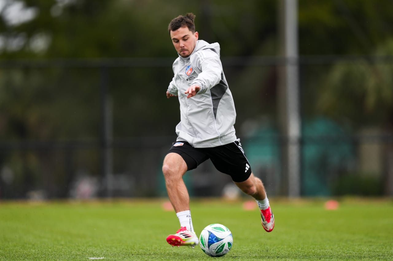 CLEARWATER, FLORIDA - JANUARY 21: FC Cincinnati during preseason training on January 21, 2025 in Clearwater, Florida.