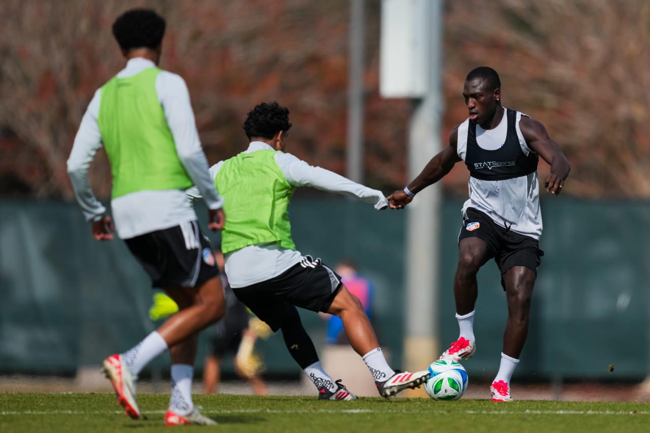CLEARWATER, FLORIDA - FEBRUARY 4: FC Cincinnati during preseason training on February 4, 2025 at Walter Campbell Sports Park in Clearwater, Florida.