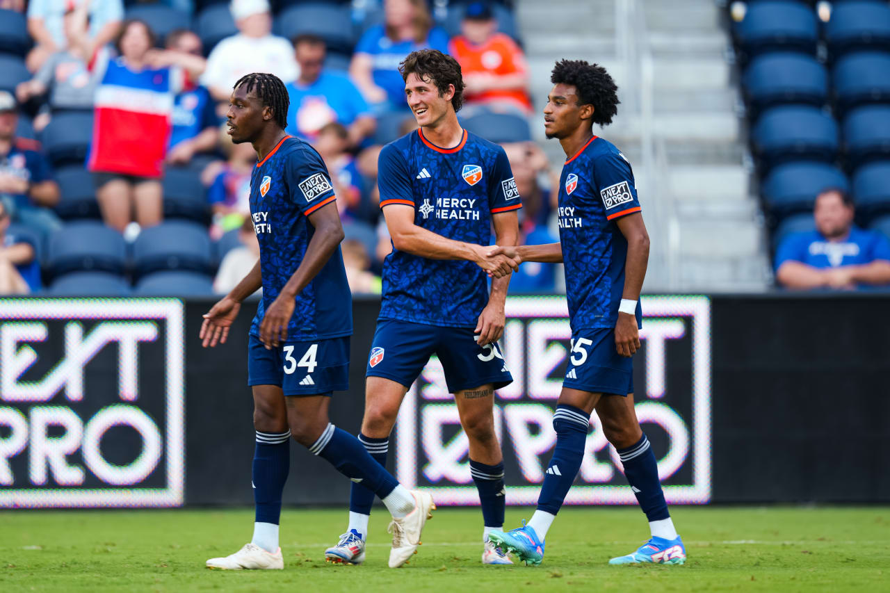 CINCINNATI, OHIO - OCTOBER 6: FC Cincinnati 2 against Orlando City B on October 6, 2024 at TQL Stadium in Cincinnati, Ohio.