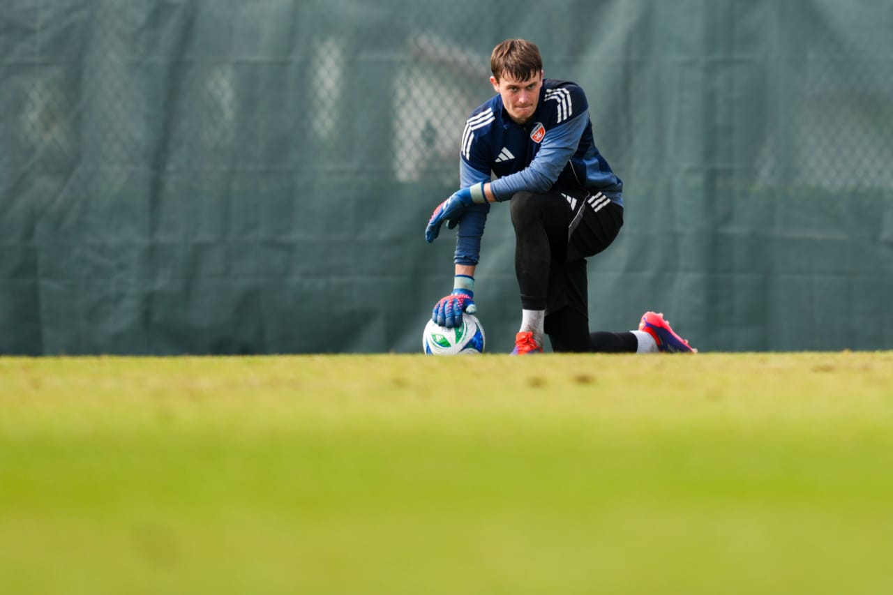 CLEARWATER, FLORIDA - JANUARY 29: FC Cincinnati during preseason training on January 29, 2025 in Clearwater, Florida.