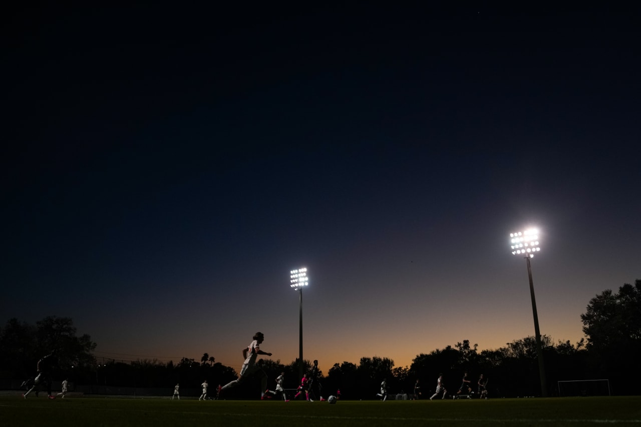CLEARWATER, FLORIDA - FEBRUARY 7: FC Cincinnati during a preseason match against Philadelphia Union on February 7, 2025 at Joe DiMaggio Sports Complex in Clearwater, Florida.