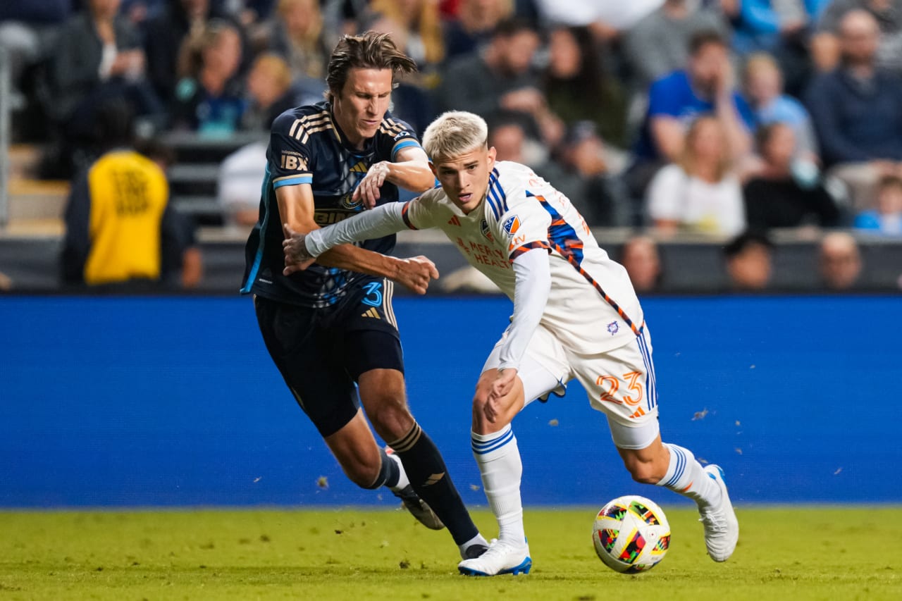 CHESTER, PENNSYLVANIA - OCTOBER 19: Philadelphia Union against FC Cincinnati on October 19, 2024 at Subaru Park in Chester, Pennsylvania.