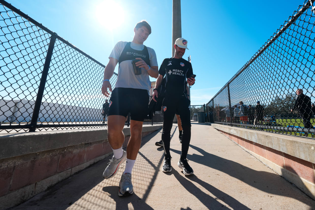 CLEARWATER, FLORIDA - JANUARY 30: FC Cincinnati against Houston Dynamo FC on January 30, 2025 at Joe DiMaggio Sports Complex in Clearwater, Florida.