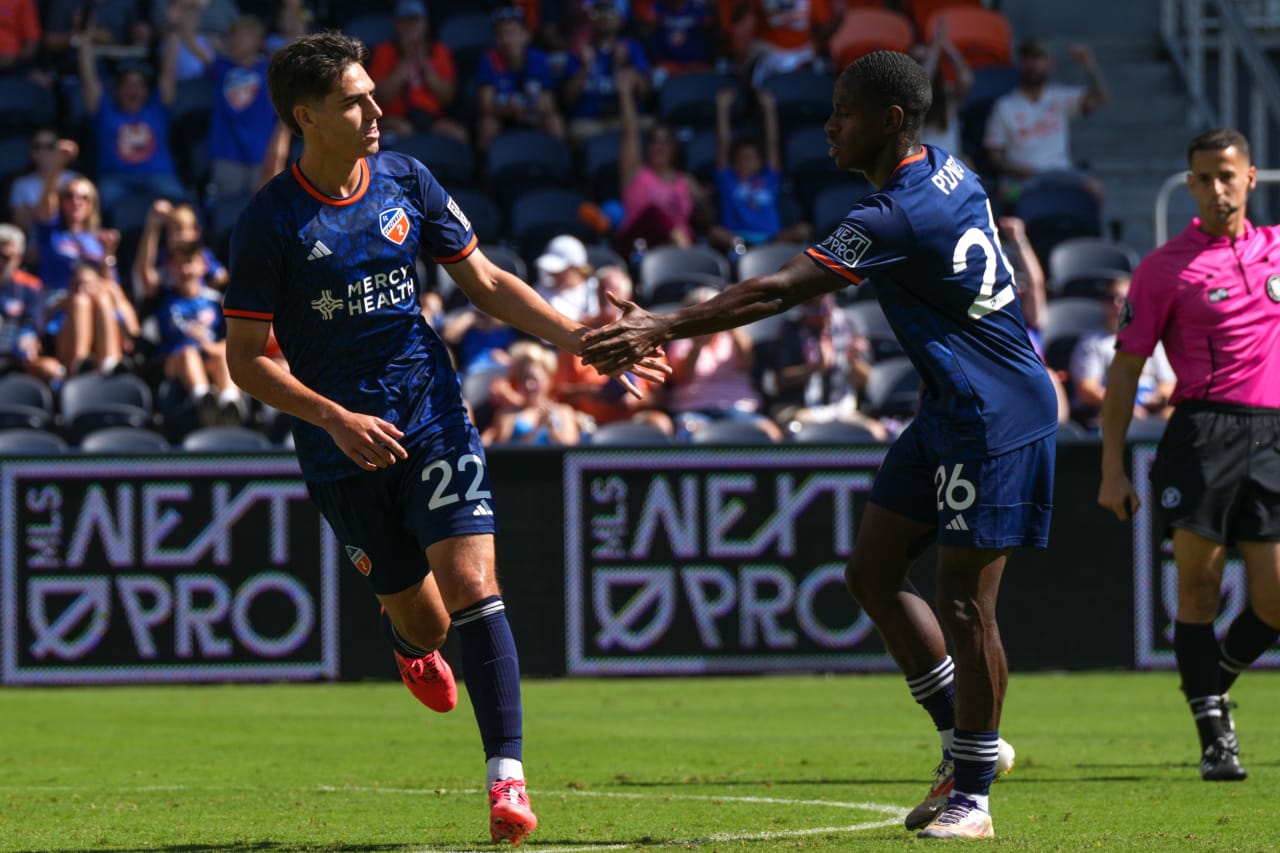 CINCINNATI, OHIO - OCTOBER 6: FC Cincinnati 2 against Orlando City B on October 6, 2024 at TQL Stadium in Cincinnati, Ohio.