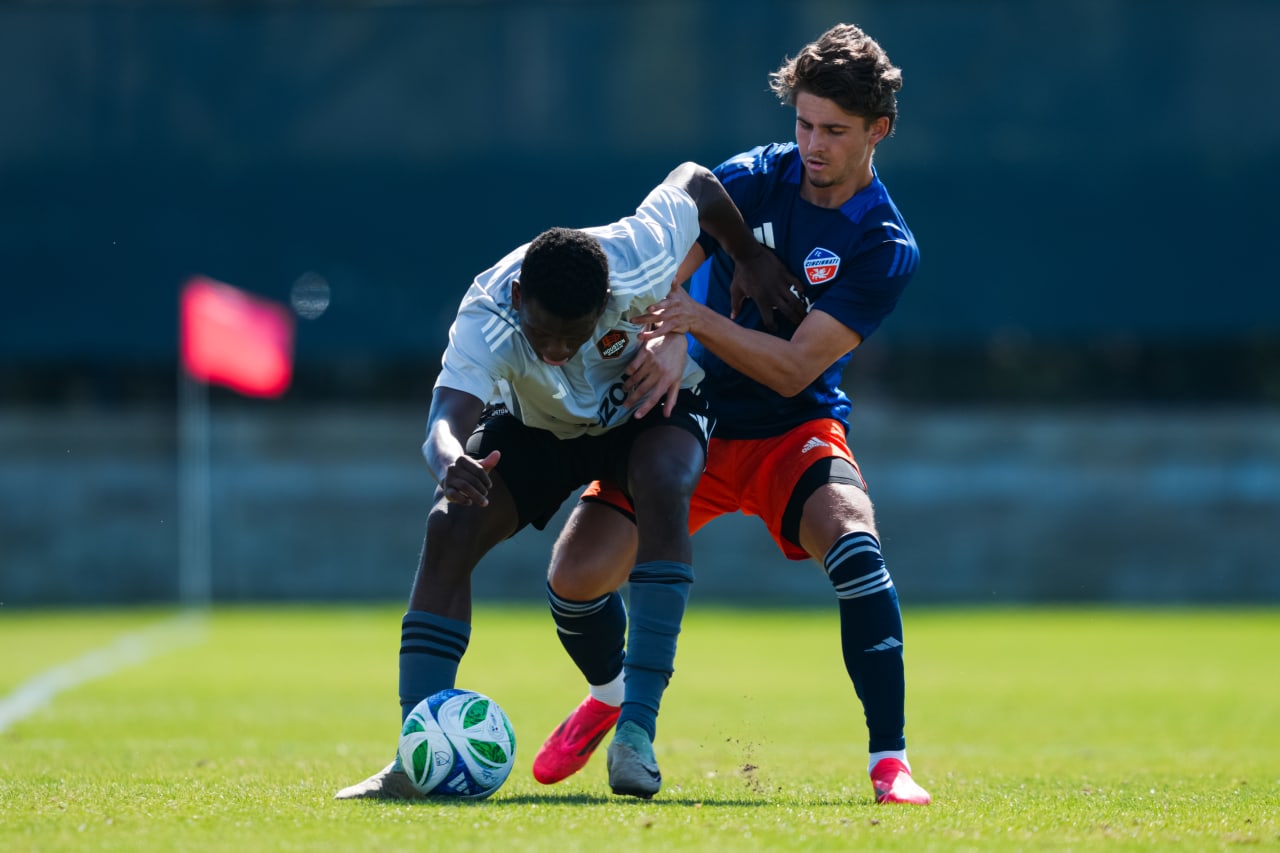 CLEARWATER, FLORIDA - JANUARY 30: FC Cincinnati against Houston Dynamo FC on January 30, 2025 at Joe DiMaggio Sports Complex in Clearwater, Florida.