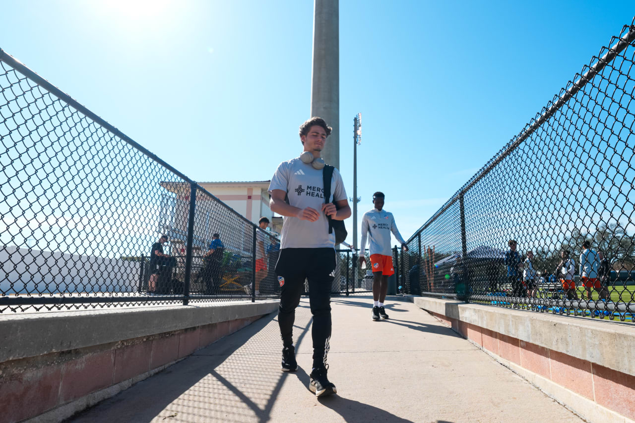 CLEARWATER, FLORIDA - JANUARY 30: FC Cincinnati against Houston Dynamo FC on January 30, 2025 at Joe DiMaggio Sports Complex in Clearwater, Florida.