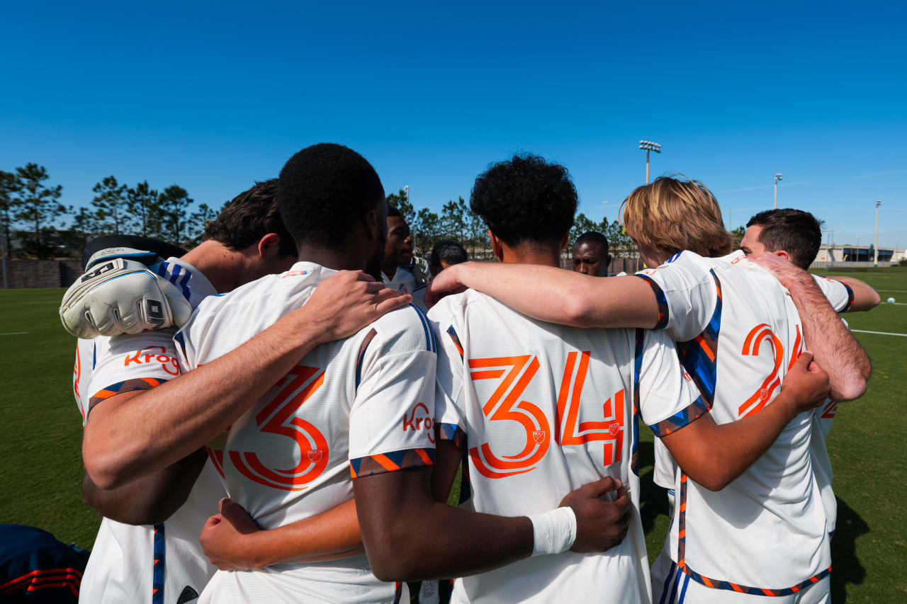 TAMPA, FLORIDA - JANUARY 24: FC Cincinnati against CF Montréal on January 24, 2025 at the Tampa Bay Rowdies Training Complex in Tampa, Florida.
