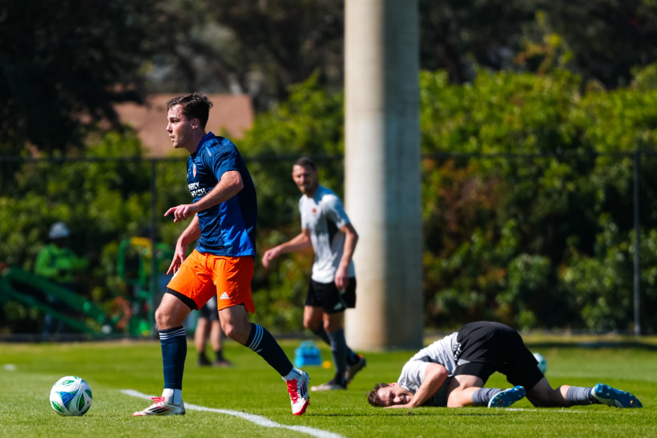 CLEARWATER, FLORIDA - JANUARY 30: FC Cincinnati against Houston Dynamo FC on January 30, 2025 at Joe DiMaggio Sports Complex in Clearwater, Florida.