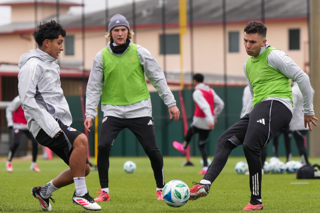 CLEARWATER, FLORIDA - JANUARY 22: FC Cincinnati during preseason training on January 22, 2025 in Clearwater, Florida.