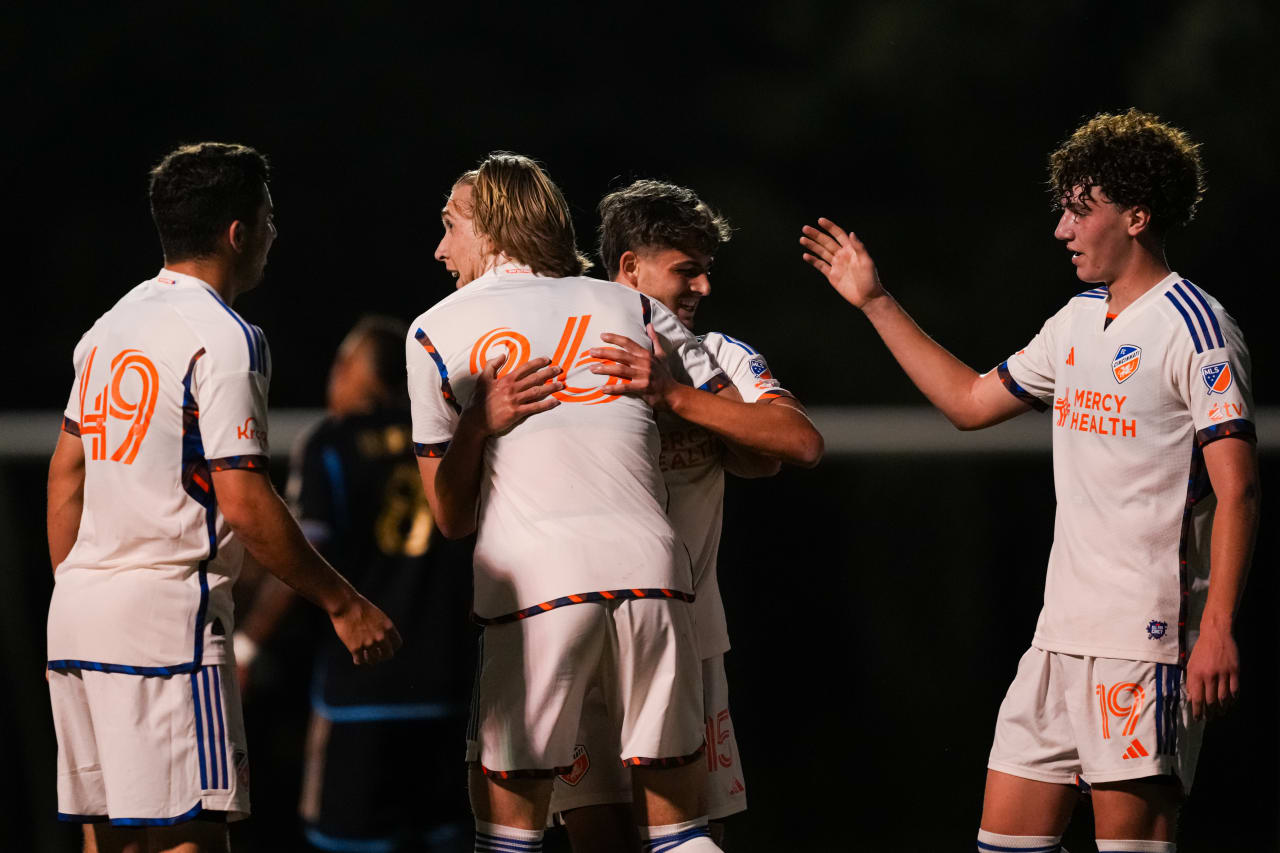 CLEARWATER, FLORIDA - FEBRUARY 7: FC Cincinnati during a preseason match against Philadelphia Union on February 7, 2025 at Joe DiMaggio Sports Complex in Clearwater, Florida.