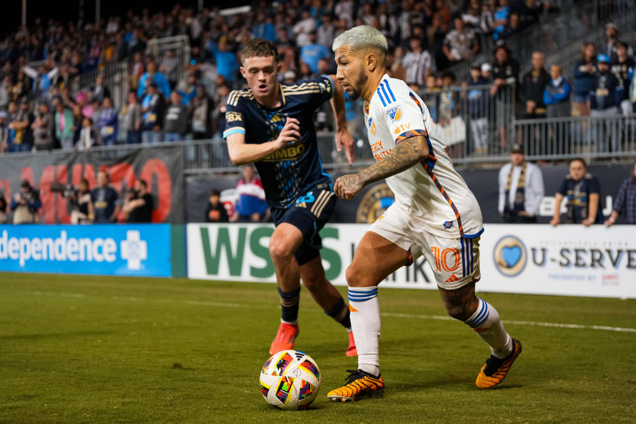 CHESTER, PENNSYLVANIA - OCTOBER 19: Philadelphia Union against FC Cincinnati on October 19, 2024 at Subaru Park in Chester, Pennsylvania.