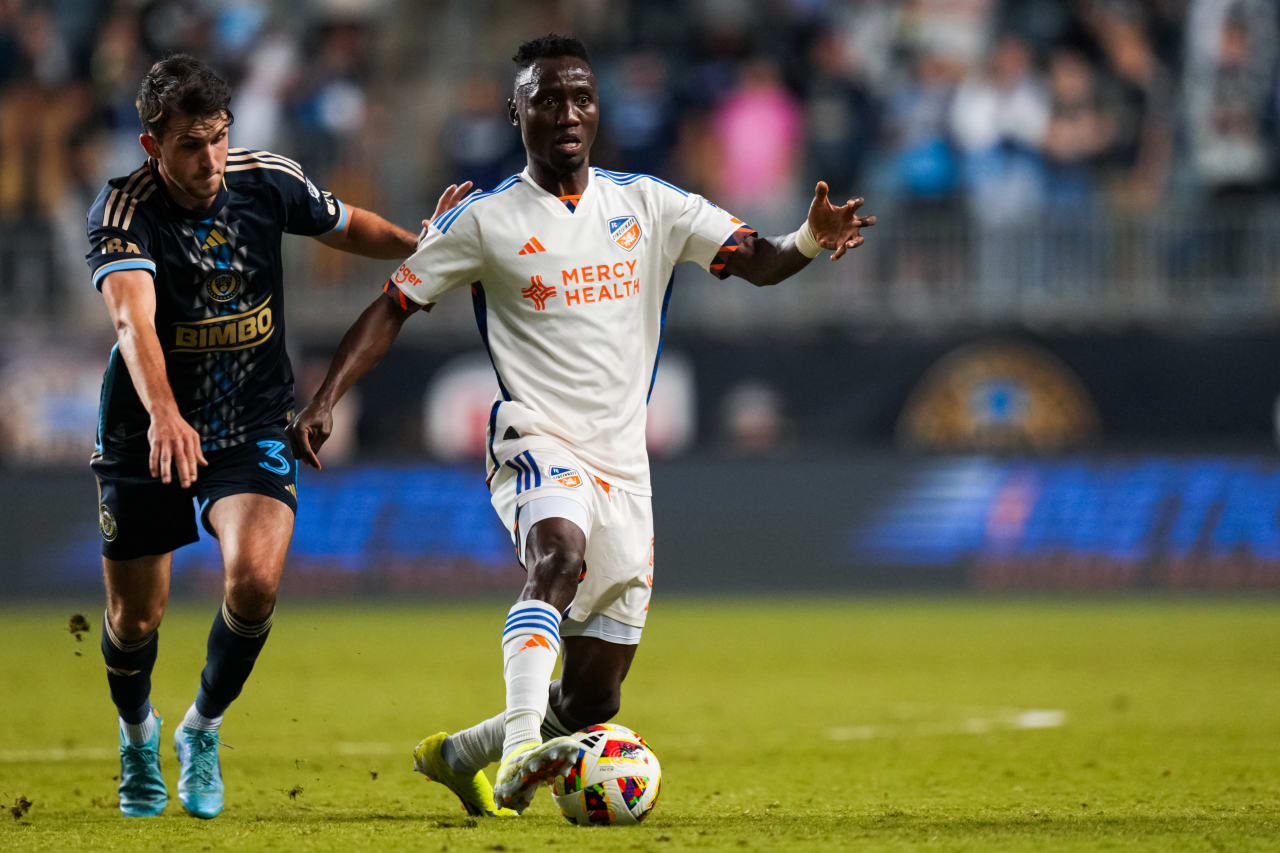 CHESTER, PENNSYLVANIA - OCTOBER 19: Philadelphia Union against FC Cincinnati on October 19, 2024 at Subaru Park in Chester, Pennsylvania.