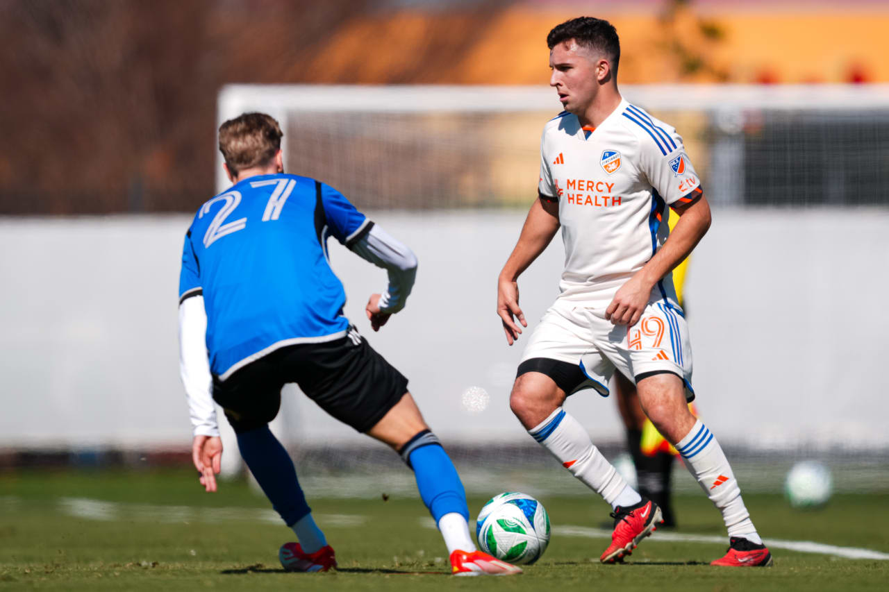 TAMPA, FLORIDA - JANUARY 24: FC Cincinnati against CF Montréal on January 24, 2025 at the Tampa Bay Rowdies Training Complex in Tampa, Florida.