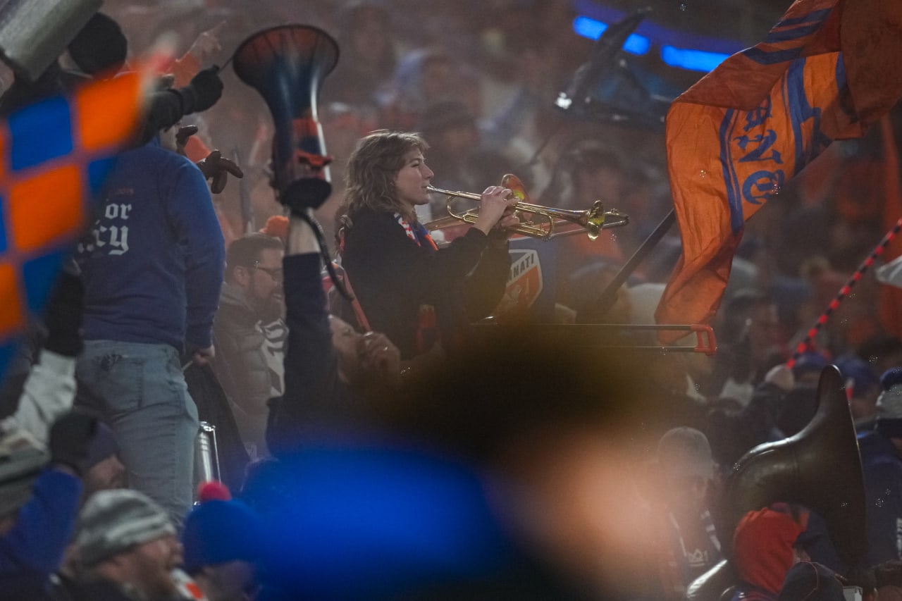 CINCINNATI, OHIO - FEBRUARY 22: FC Cincinnati against New York Red Bulls on February 22, 2025 at TQL Stadium in Cincinnati, Ohio.