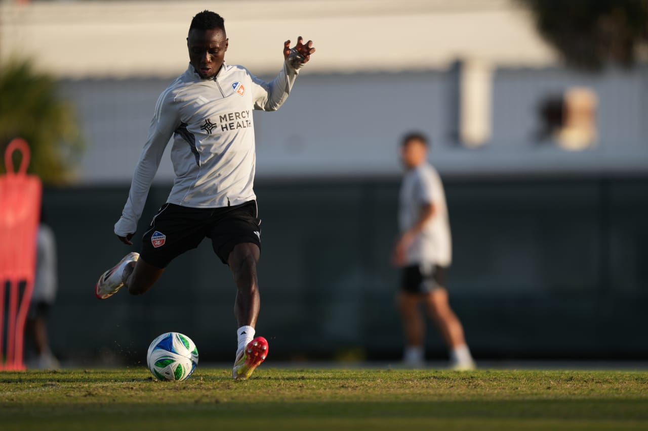 CLEARWATER, FLORIDA - JANUARY 28: FC Cincinnati during preseason training on January 28, 2025 in Clearwater, Florida.