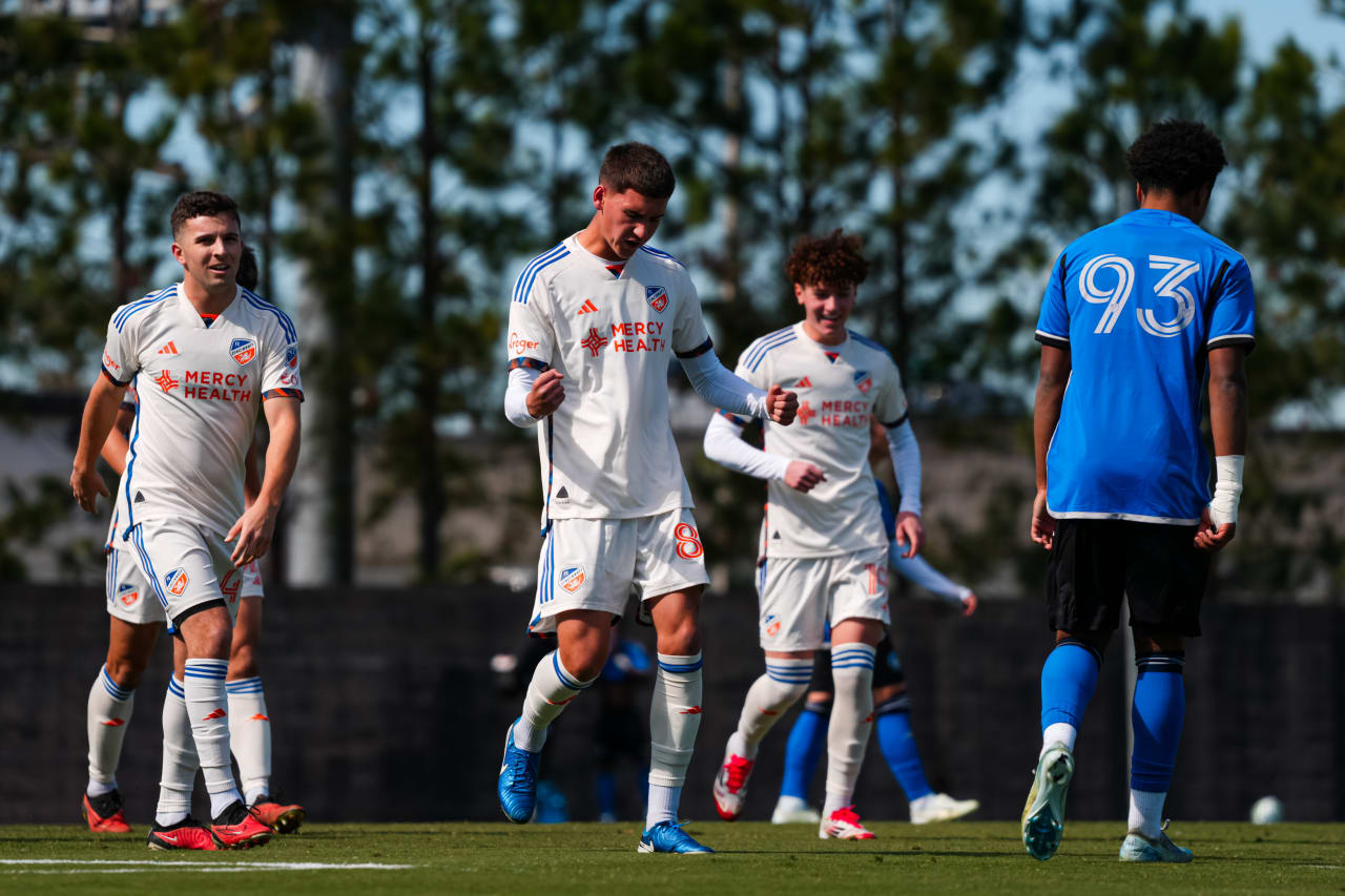 TAMPA, FLORIDA - JANUARY 24: FC Cincinnati against CF Montréal on January 24, 2025 at the Tampa Bay Rowdies Training Complex in Tampa, Florida.