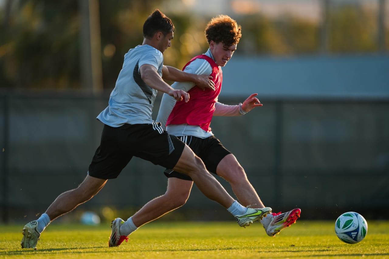 CLEARWATER, FLORIDA - FEBRUARY 5: FC Cincinnati during preseason training on February 5, 2025 at Walter Campbell Sports Park in Clearwater, Florida.