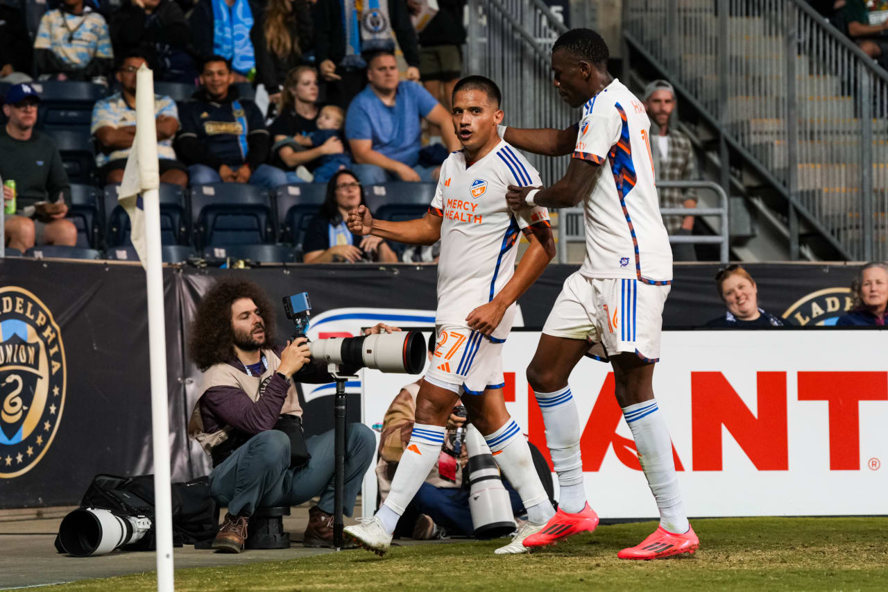 CHESTER, PENNSYLVANIA - OCTOBER 19: Philadelphia Union against FC Cincinnati on October 19, 2024 at Subaru Park in Chester, Pennsylvania.
