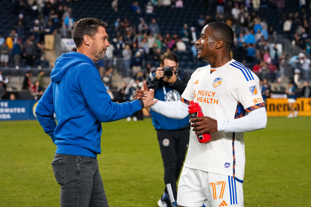 CHESTER, PENNSYLVANIA - OCTOBER 19: Philadelphia Union against FC Cincinnati on October 19, 2024 at Subaru Park in Chester, Pennsylvania.