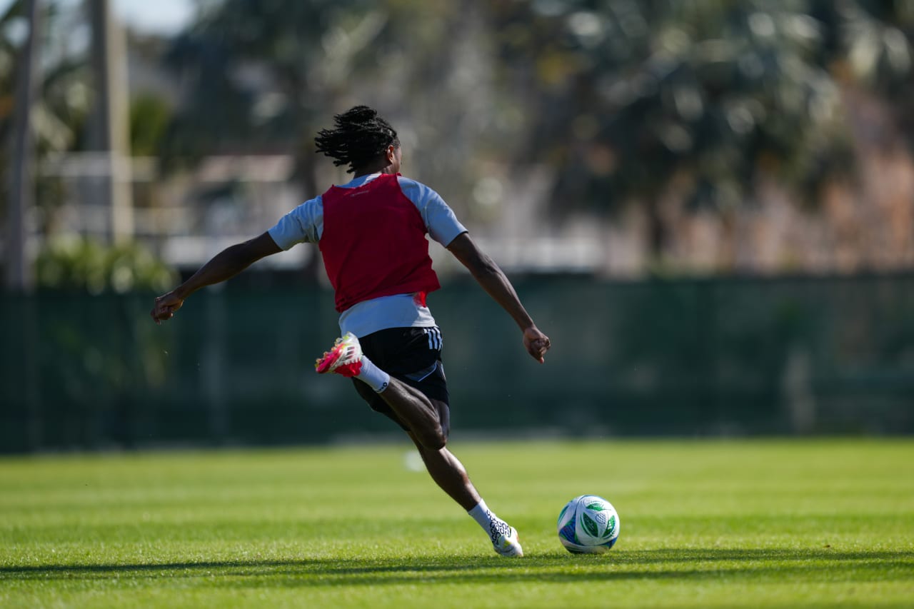 CLEARWATER, FLORIDA - JANUARY 27: FC Cincinnati during preseason training on January 27, 2025 in Clearwater, Florida.