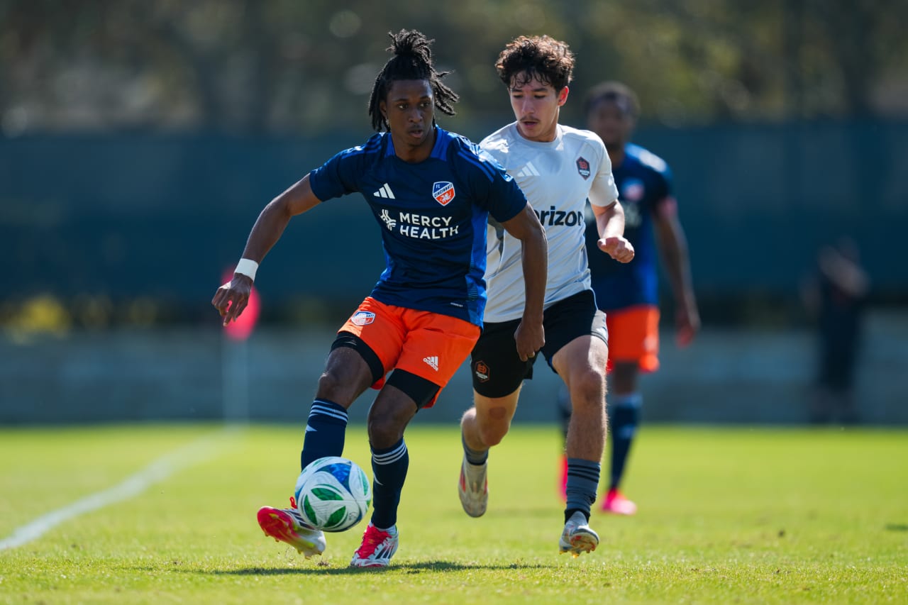 CLEARWATER, FLORIDA - JANUARY 30: FC Cincinnati against Houston Dynamo FC on January 30, 2025 at Joe DiMaggio Sports Complex in Clearwater, Florida.