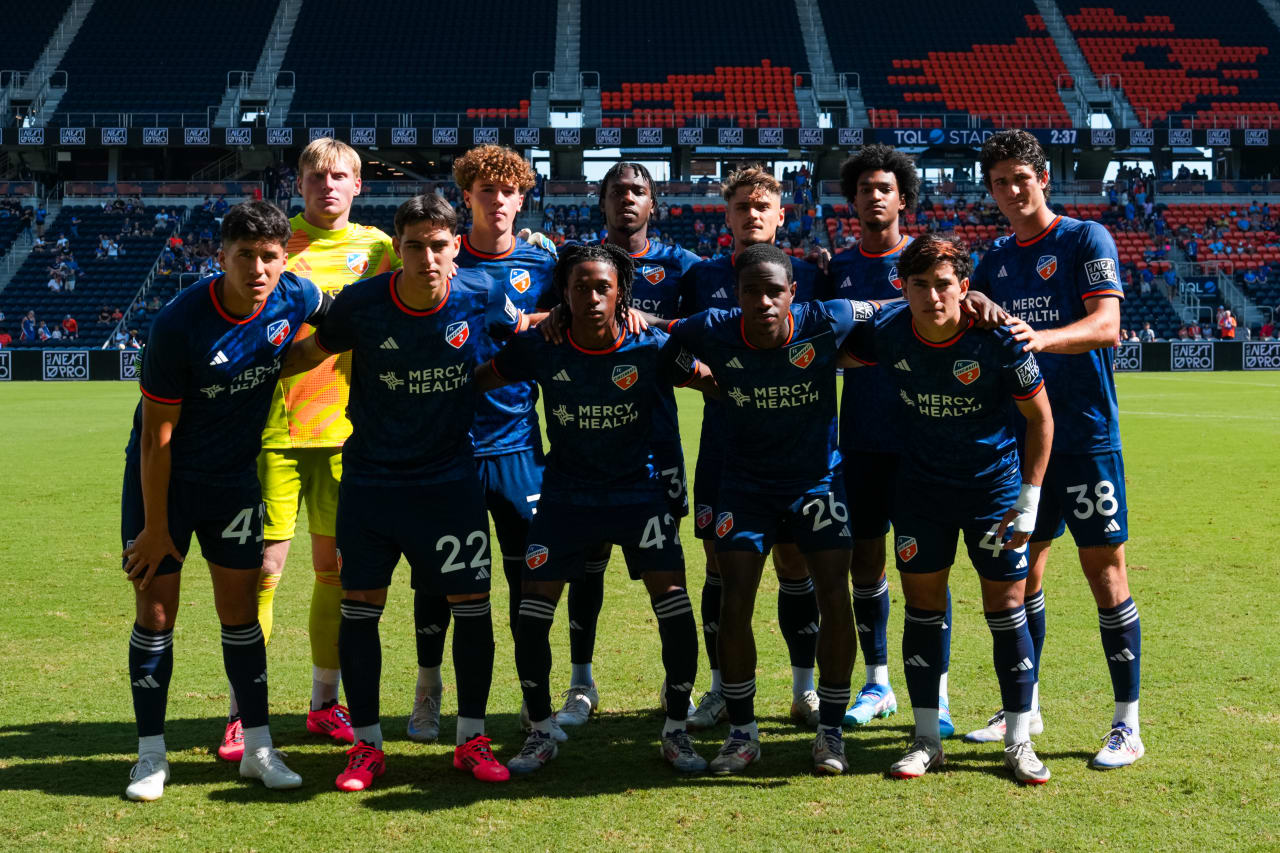 CINCINNATI, OHIO - OCTOBER 6: FC Cincinnati 2 against Orlando City B on October 6, 2024 at TQL Stadium in Cincinnati, Ohio.