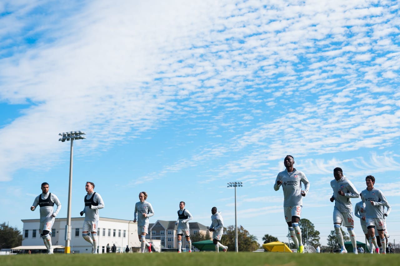 TAMPA, FLORIDA - JANUARY 24: FC Cincinnati against CF Montréal on January 24, 2025 at the Tampa Bay Rowdies Training Complex in Tampa, Florida.