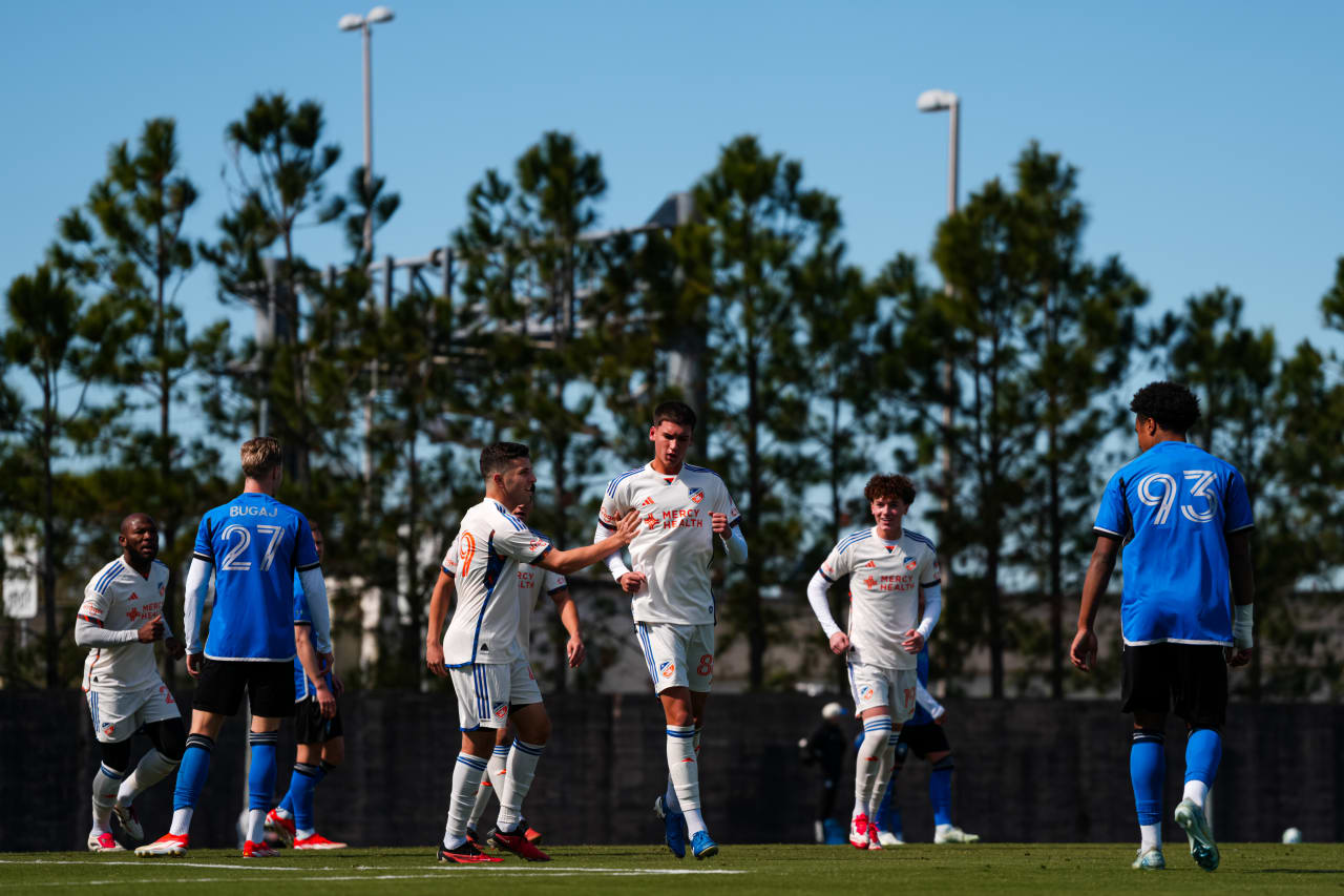 TAMPA, FLORIDA - JANUARY 24: FC Cincinnati against CF Montréal on January 24, 2025 at the Tampa Bay Rowdies Training Complex in Tampa, Florida.