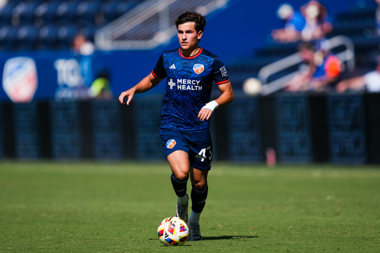 CINCINNATI, OHIO - OCTOBER 6: FC Cincinnati 2 against Orlando City B on October 6, 2024 at TQL Stadium in Cincinnati, Ohio.