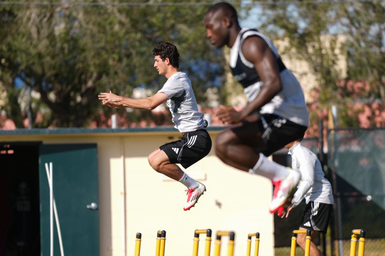 CLEARWATER, FLORIDA - JANUARY 27: FC Cincinnati during preseason training on January 27, 2025 in Clearwater, Florida.