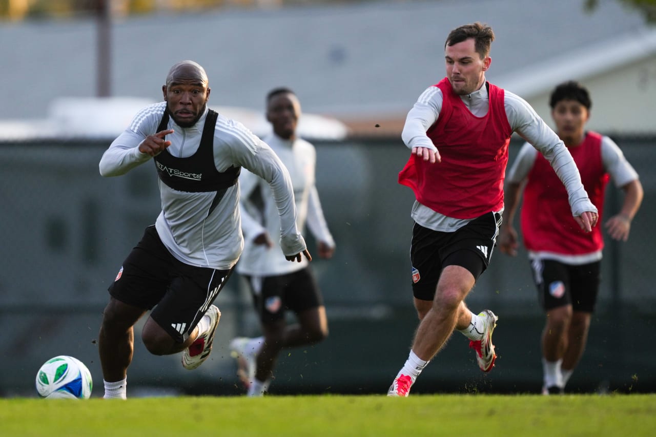 CLEARWATER, FLORIDA - JANUARY 20: FC Cincinnati during preseason training on January 20, 2025 in Clearwater, Florida.